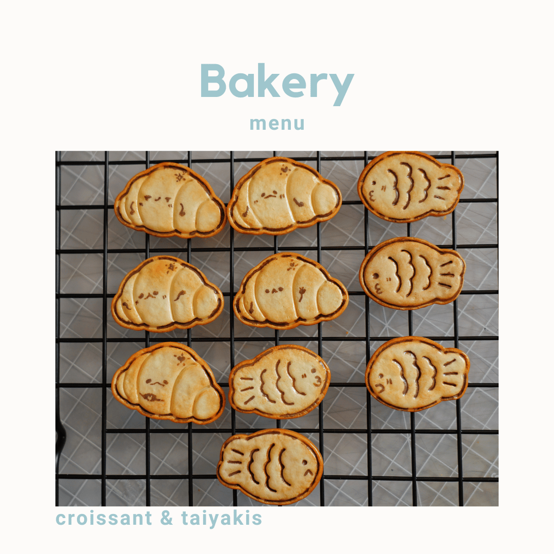Breakfast Magnets - Croissant and Taiyaki
