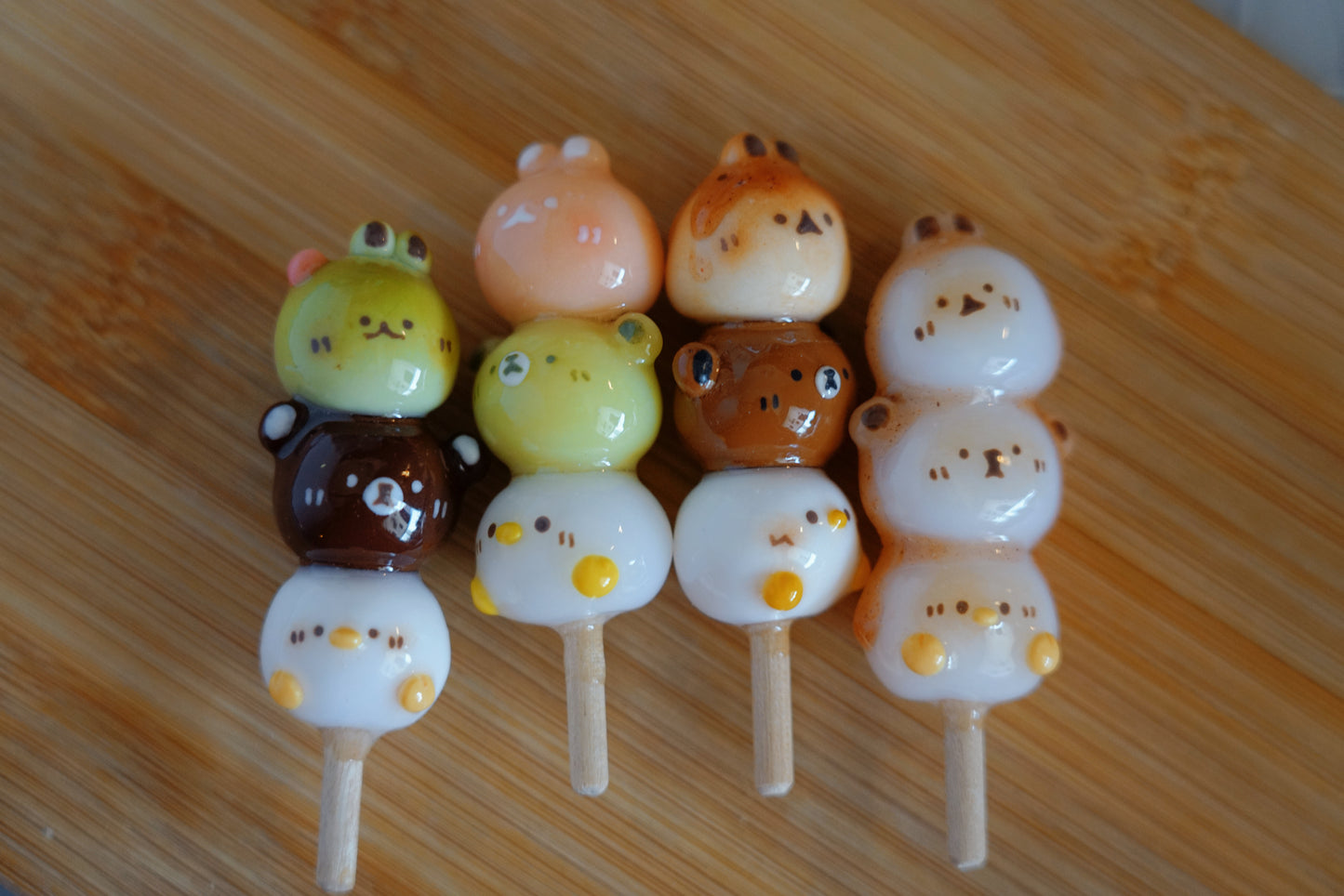 Chocolate Dango Friends Keychain - Customizable
