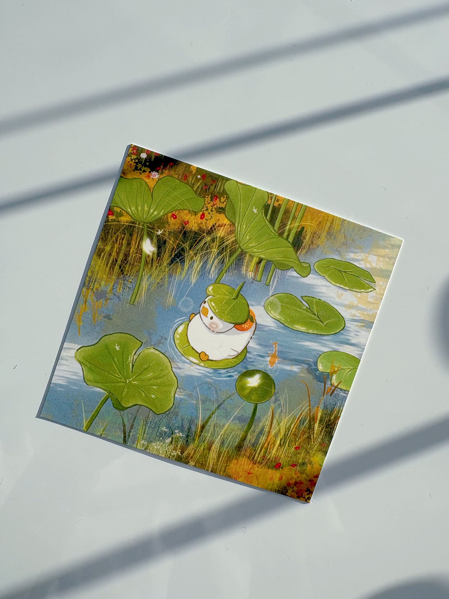 Duckie Pond Art Print 4x4