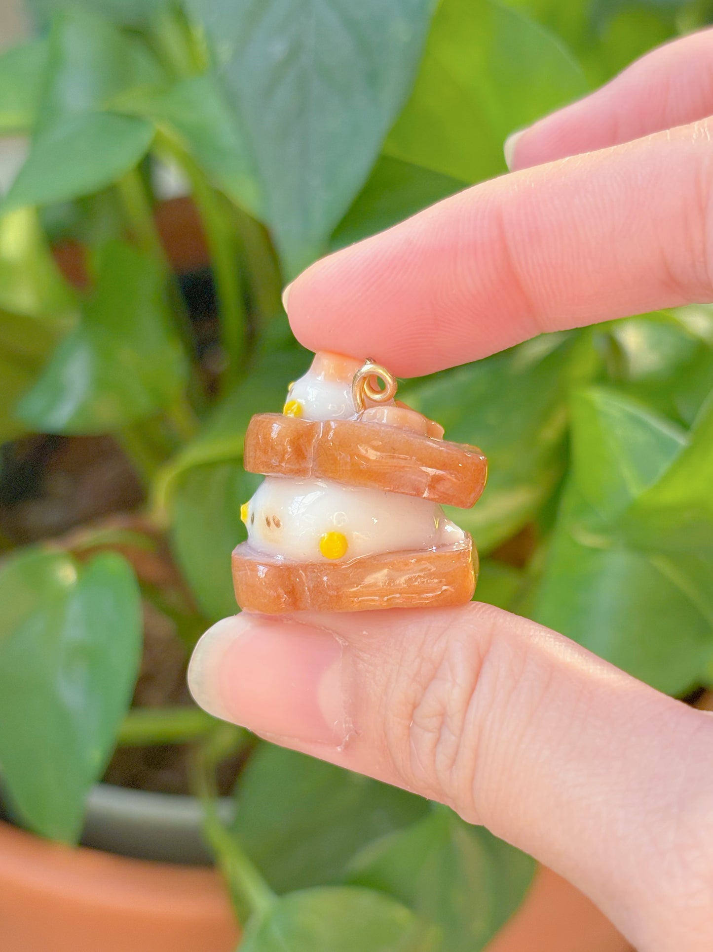 Duckie Ube Toast Keychain - Customizable