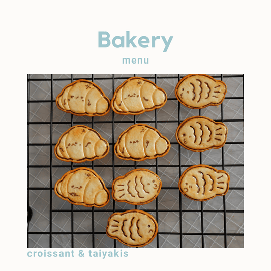 Breakfast Magnets - Croissant and Taiyaki