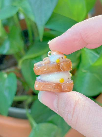 Duckie Ube Toast Keychain - Customizable