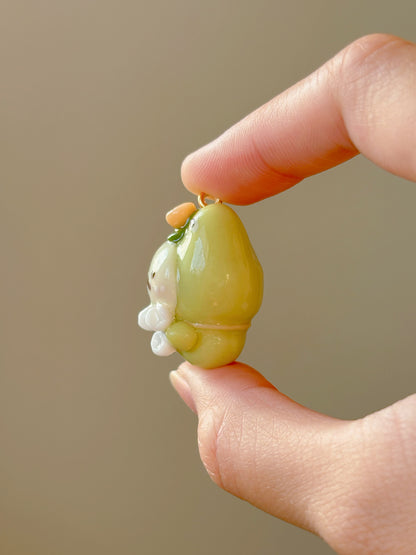 Froggie & Ling Lan Flower Keychain - Customizable