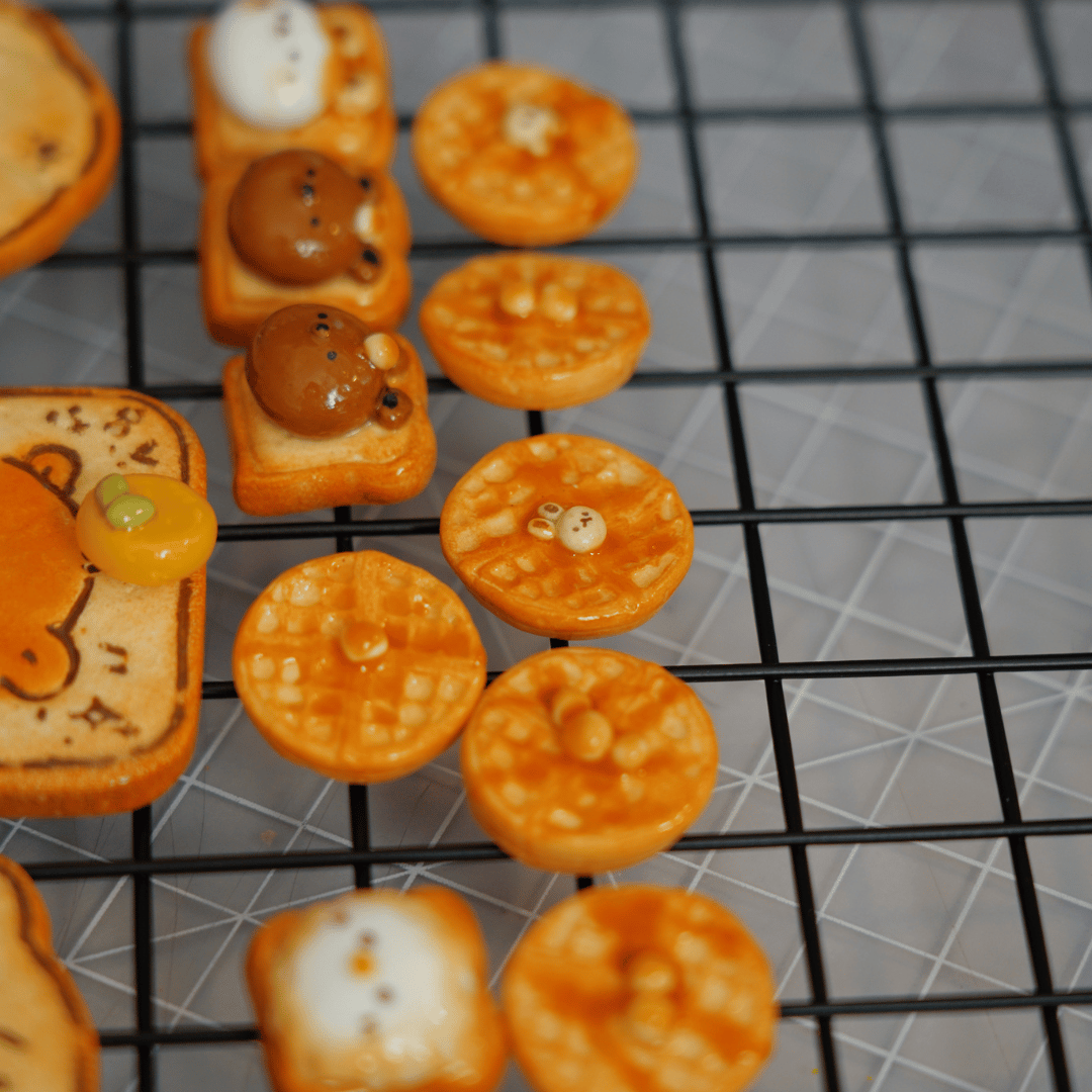 Breakfast Magnets - Bread & Waffles