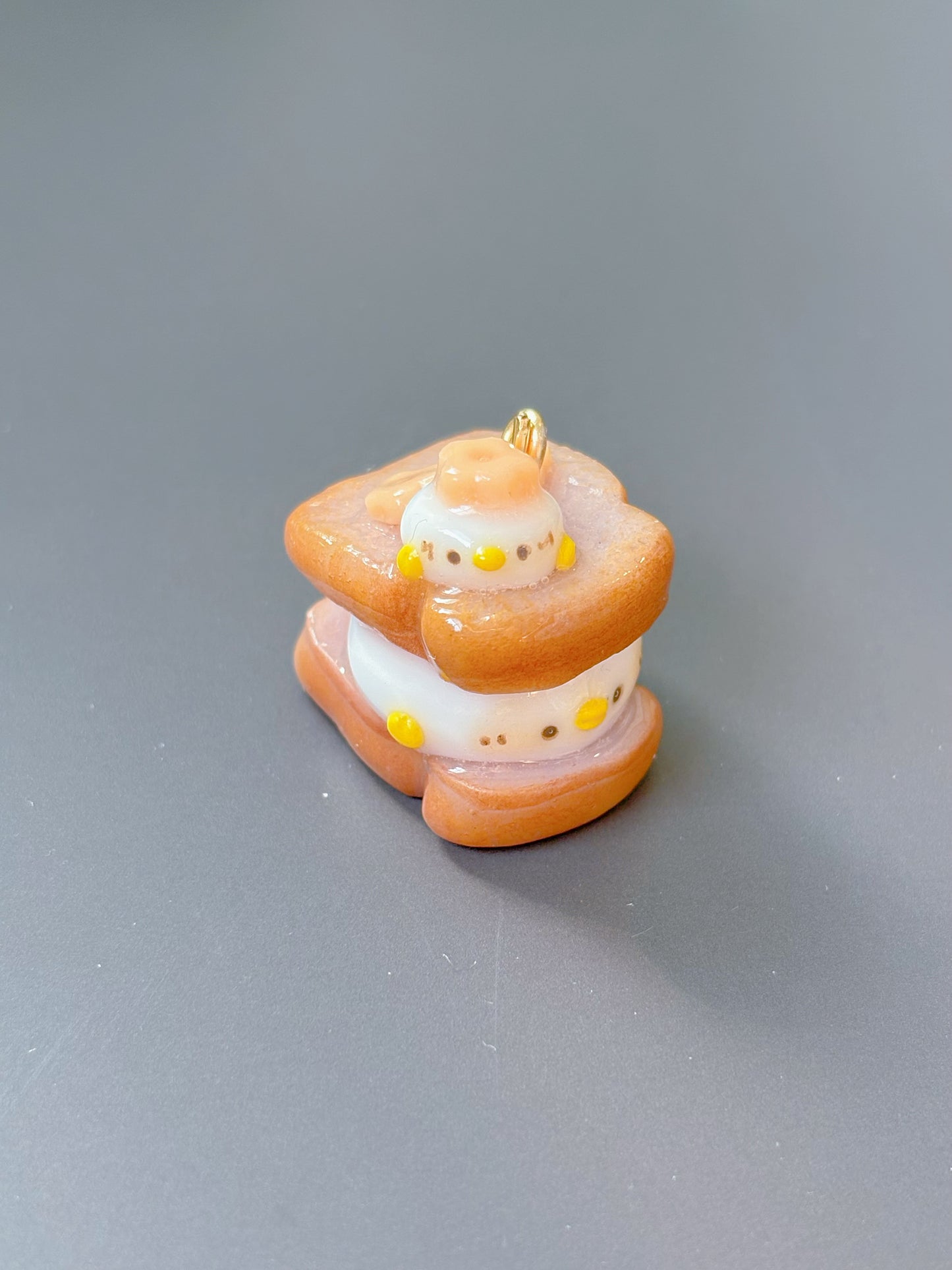 Duckie Ube Toast Keychain - Customizable