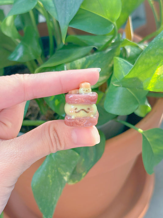 Froggie Ube Toast Keychain - Customizable