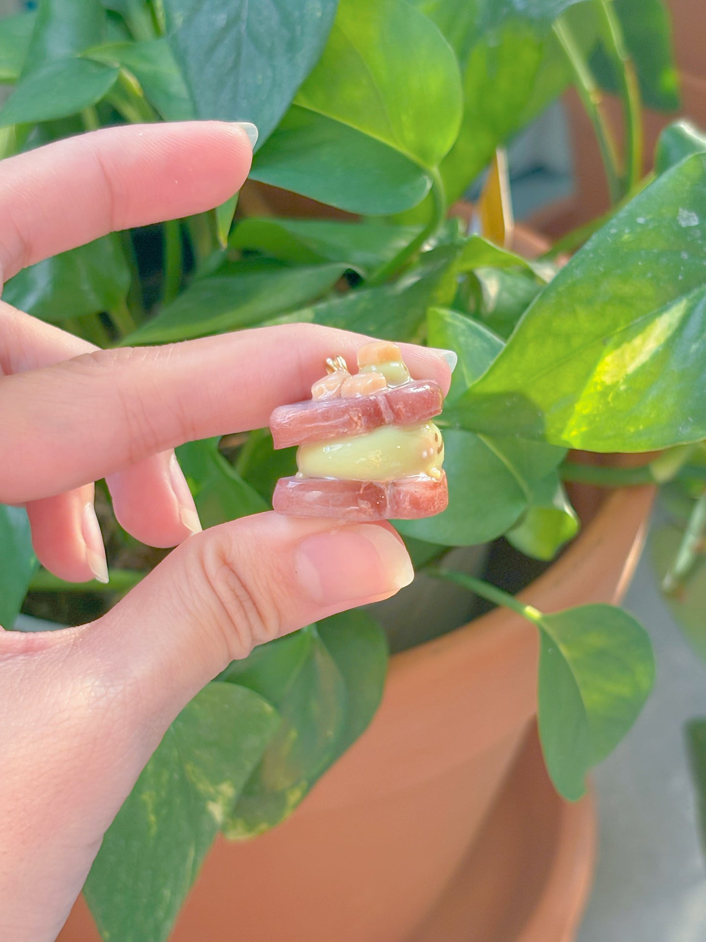 Froggie Ube Toast Keychain - Customizable