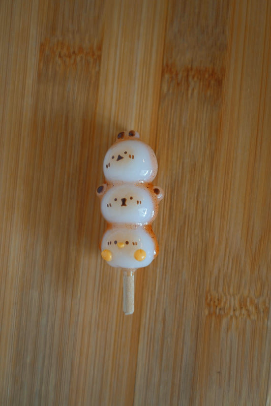 Mitarashi Dango Friends Keychain - Customizable