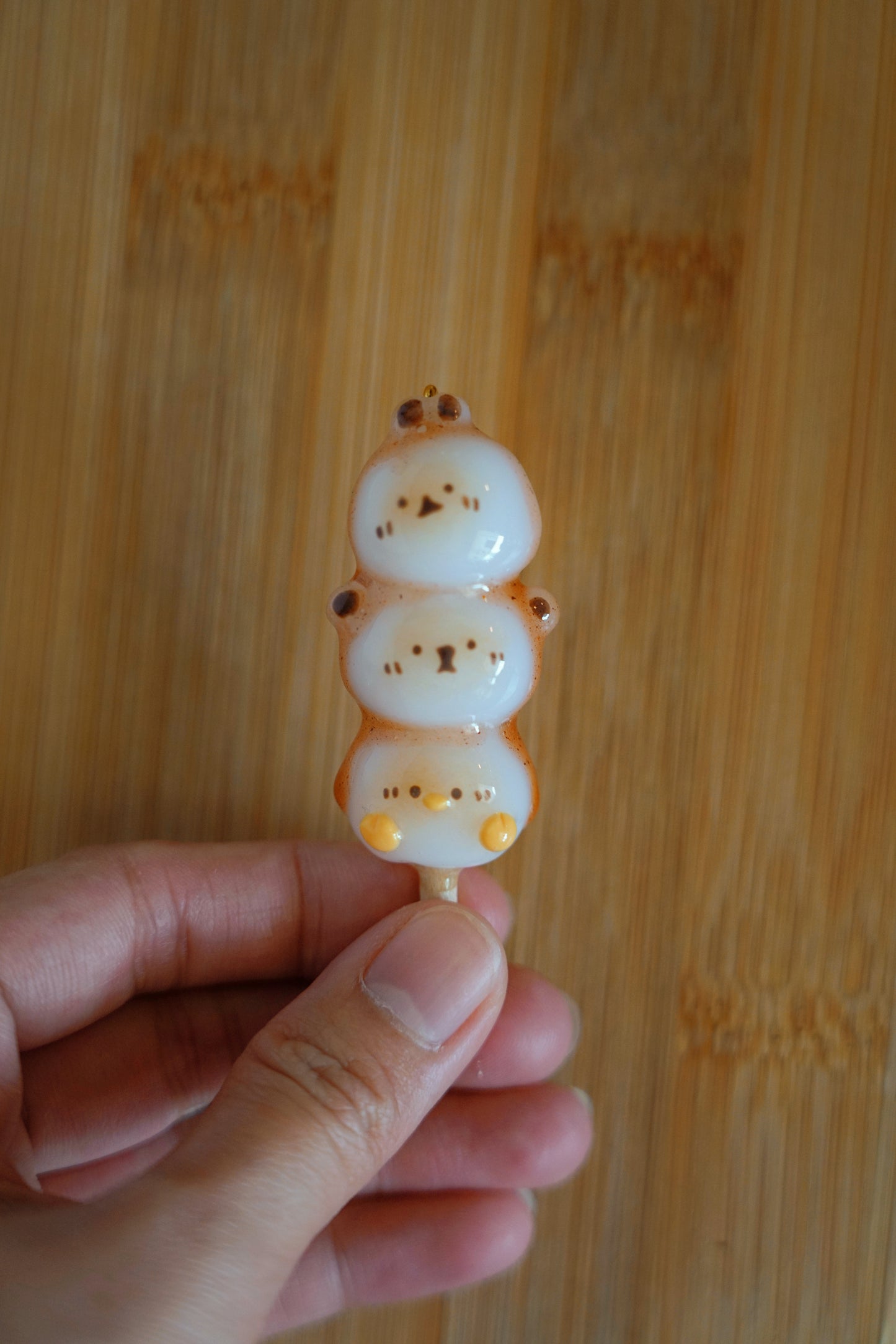 Mitarashi Dango Friends Keychain - Customizable