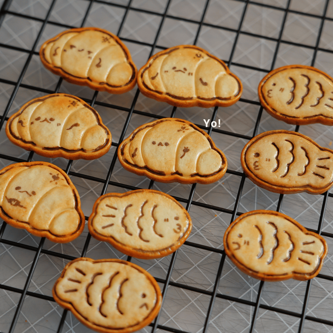 Breakfast Magnets - Croissant and Taiyaki
