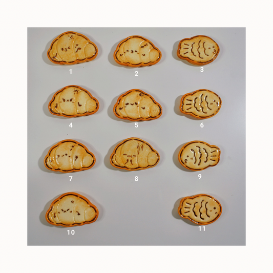 Breakfast Magnets - Croissant and Taiyaki