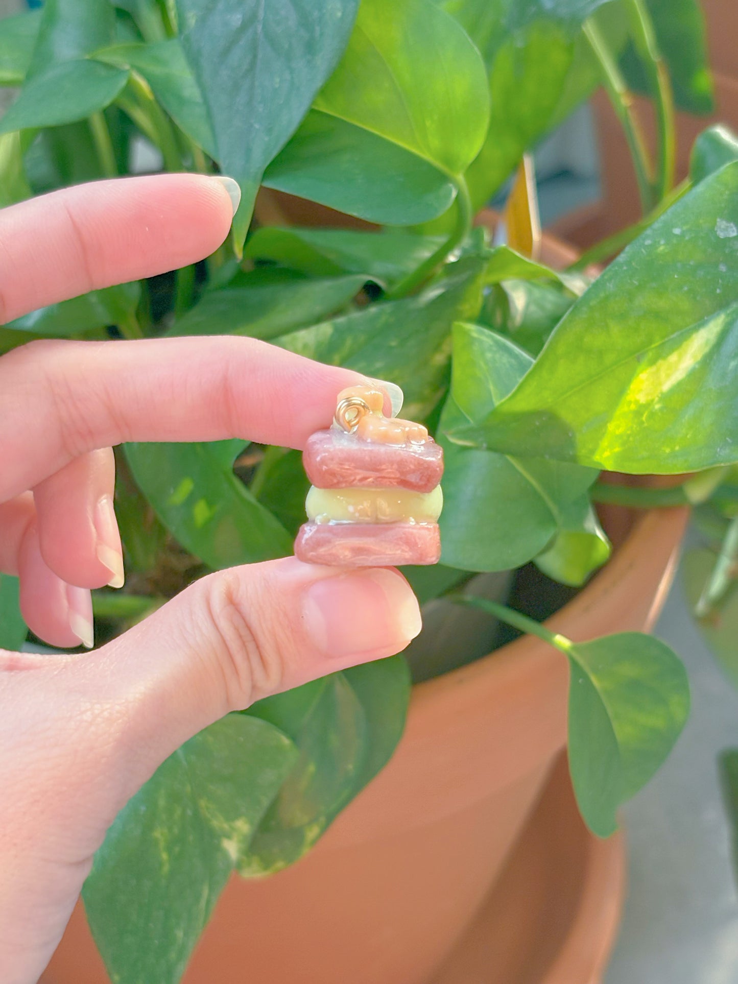 Froggie Ube Toast Keychain - Customizable