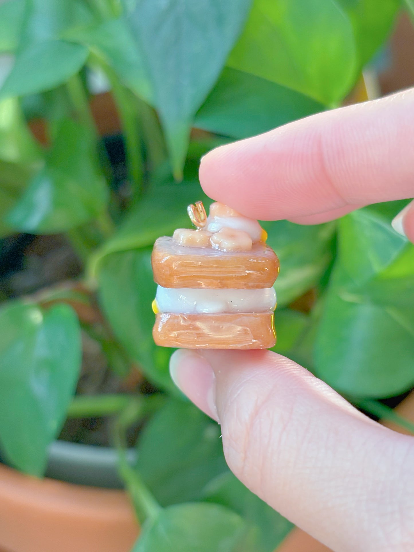 Duckie Ube Toast Keychain - Customizable