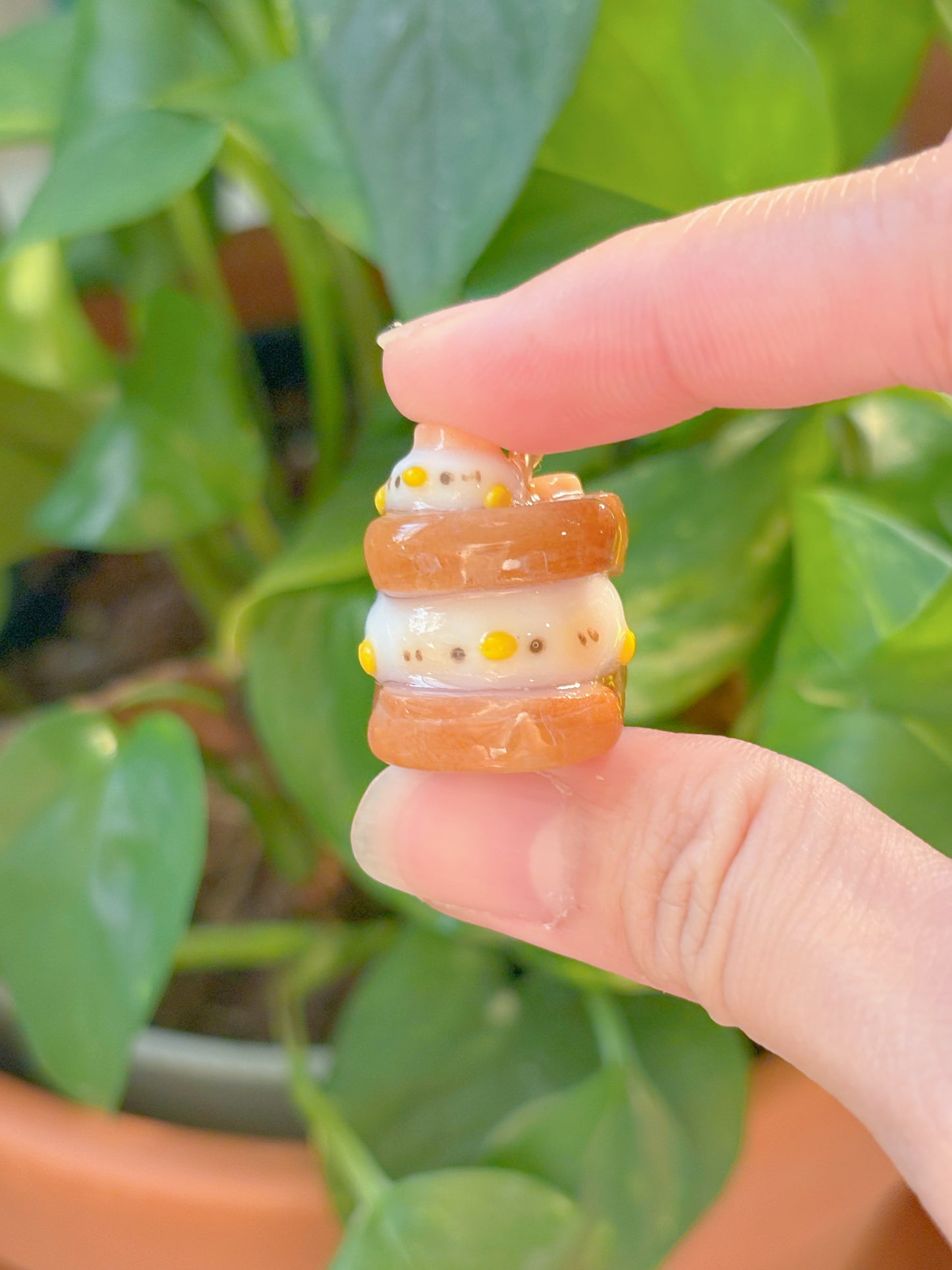 Duckie Ube Toast Keychain - Customizable