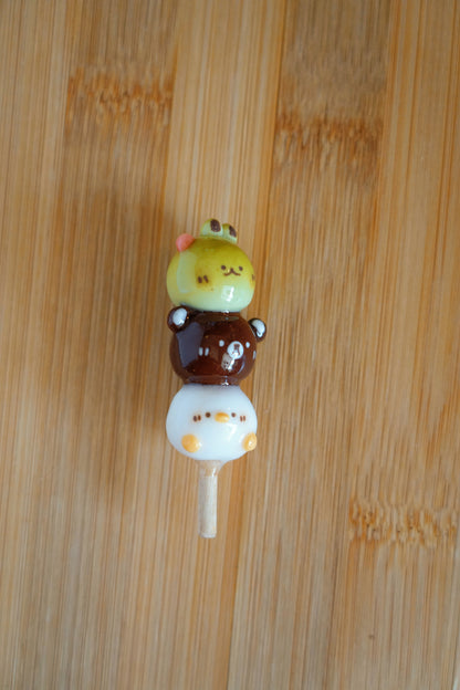Chocolate Dango Friends Keychain - Customizable