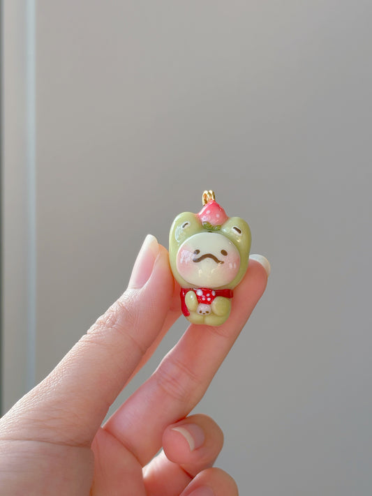 Froggie & Mushroom Keychain - Customizable