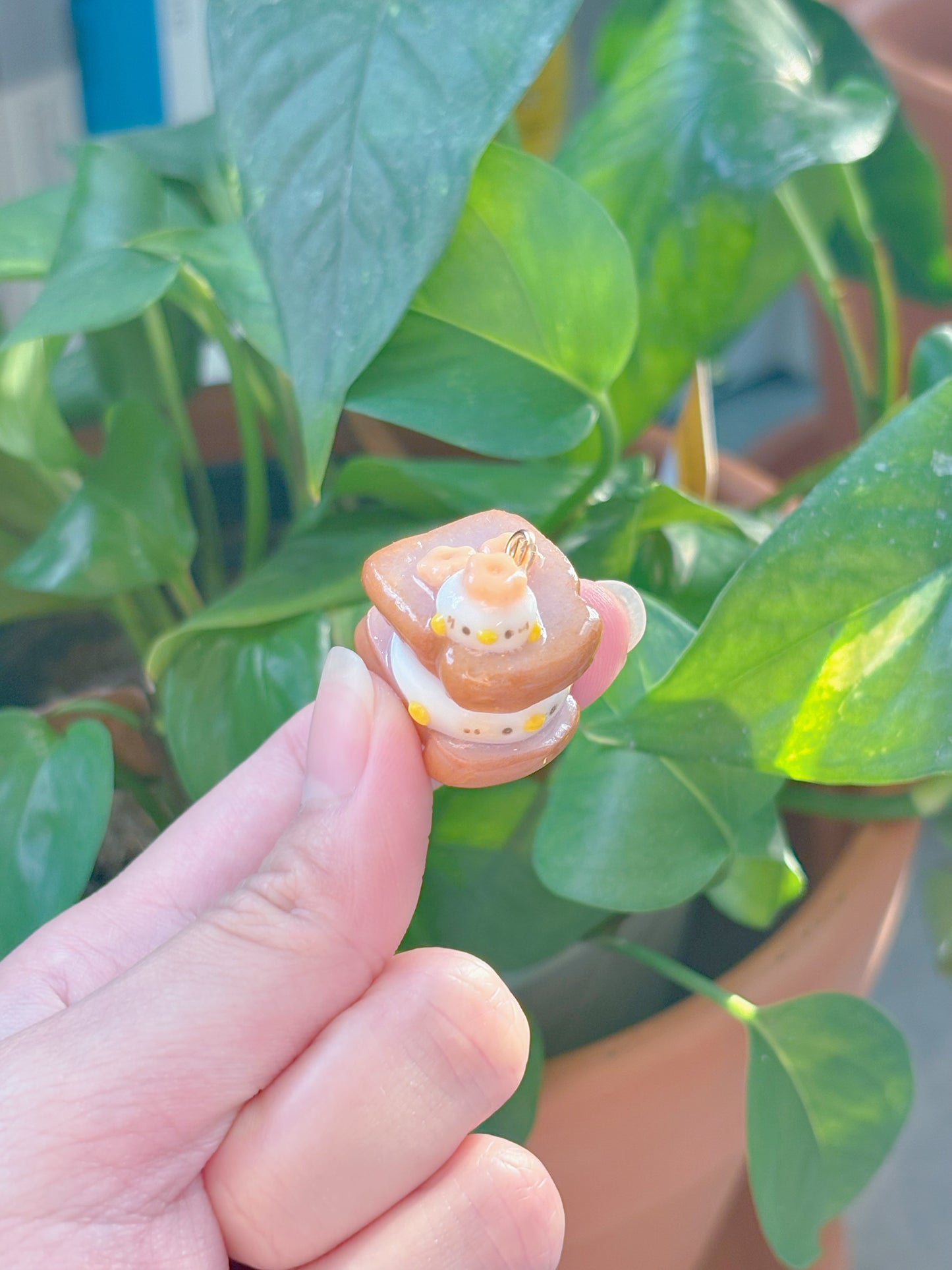 Duckie Ube Toast Keychain - Customizable