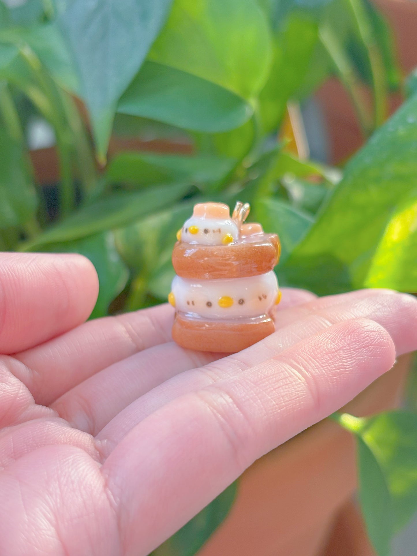 Duckie Ube Toast Keychain - Customizable