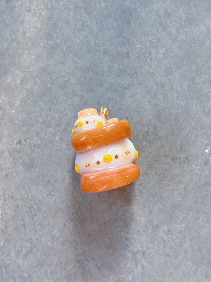 Duckie Ube Toast Keychain - Customizable